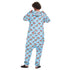 Snuggs Blanket Onesie Light Blue Watermelon Pixels